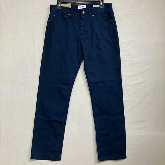 Goodfellow & Co Men's 30x30 Navy Slim Fit 5-Pocket Pants Tapered Button Fly Zip - Picture 4 of 13